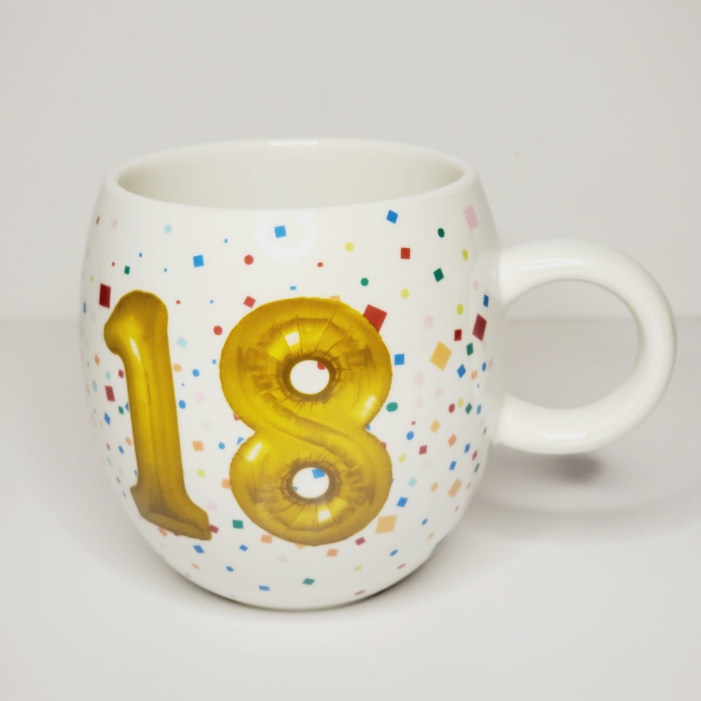 Hallmark Confetti 18th Birthday Ceramic Mug